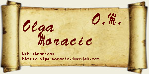 Olga Moračić vizit kartica